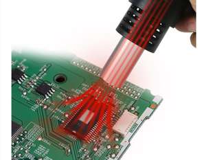 Воздушный насос BGA 852D + с двойным дисплеем, Электрический припой с паяльником и термофеном для ремонта, регулировка постоянной температуры, два в одном - Product Image 5