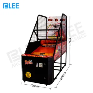 Kapalı çekim basketbol puanlama alışveriş merkezi için elektronik oyun makinesi eğlence parkı Arcade basketbol oyun makinesi