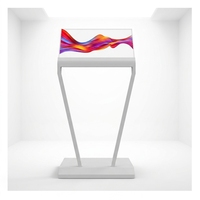 Écran OLED transparent de 30 pouces, tactile capacitif 10 points, luminosité optionnelle de 400-600 nits, revêtement anti-reflet, WiFi 2.1 Hotspot