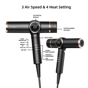 Chuyên Nghiệp Tốc Độ Cao Máy Sấy Tóc Với Màn Hình LCD Trọng Lượng Nhẹ Ion Máy Sấy Tóc Được Trang bị Với Động Cơ DC Cho Salon Sử Dụng Biểu Tượng Tùy Chỉnh - Product Image 2