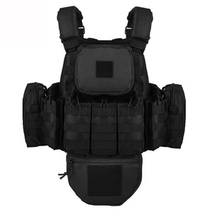 เสื้อกั๊กยุทธวิธีแบบถอดประกอบได้รวดเร็ว MOLLE พร้อมกระเป๋าถอดออกได้ เสื้อกั๊กยามรักษาความปลอดภัย เสื้อกั๊กนิรภัย MOLLE - Product Image 4