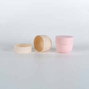 Custom 50g 100g 150g 200g 250g 300g 500g Biodegradable <strong>Weed</strong> Wheat Straw Plastic <strong>Jar</strong> With Lids - Product Image 1