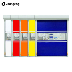 Porte à enroulement rapide en PVC avec fenêtre transparente pour salles blanches, usines agroalimentaires et entrepôts frigorifiques - Product Image 2