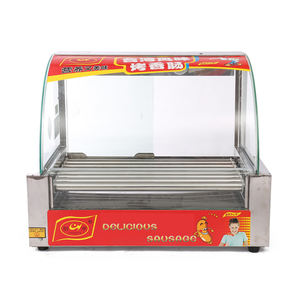 Chuangyu comercial <span class=keywords><strong>mini</strong></span> Hot Dog Grill que hace la máquina comercial eléctrica 7/9 parrilla para perros calientes - Product Image 1