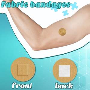 مصغرة للماء الفرقة المساعدات جولة صغيرة الجرح خلع الملابس التثبيت الطبي - Product Image 2