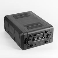 Support antichoc en plastique moulé par soufflage OEM personnalisé, 19 pouces, pour rack DJ, amplificateur audiovisuel, mélangeur 2U 3U 4U 6U, pliable, grande capacité