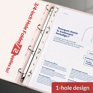 Transparent PP Loose-leaf <b>Folder</b> 11-Hole Inner Core <b>A4</b> Punching Insert Pocket 11 Hole Page Protectors Plastic Sheet Protectors - Product Image 3