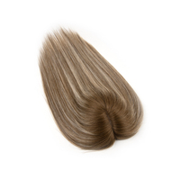 Toppers de cheveux humains de haute qualité topper de cheveux juifs vrais toppers de cheveux humains européens avec clips pour femmes
