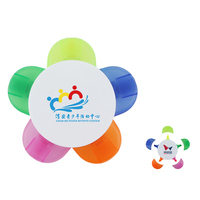 Stylo surligneur personnalisé avec logo, capuchon de protection anti-séchage, durée de vie prolongée, multicolore, à base d'eau, pour la peinture
