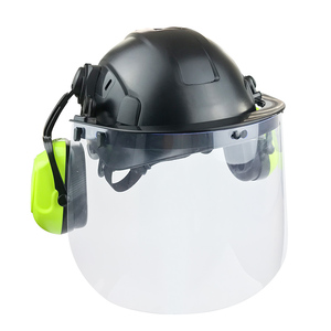 Ant5ppe 4 trong 1 ABS đầu bảo vệ lâm nghiệp an toàn Mũ bảo hiểm cưa an toàn mũ cứng với earmuffs và lưới mặt lá chắn - Product Image 4