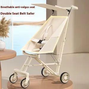 Portable Foldable Baby Stroller For 1 Click Storage Lightweight Travel Baby Stroller For Boarding Airplanes