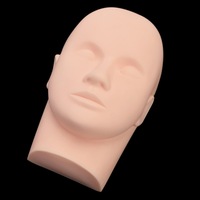 Übungskopf aus Gummi für Kosmetologie, Mannequin-Gesichtskopf für Wimpern, Make-up und Massage-Praxis