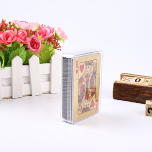 Jeu <span class=keywords><strong>de</strong></span> divertissement, cartes <span class=keywords><strong>de</strong></span> <span class=keywords><strong>poker</strong></span> <span class=keywords><strong>Tour</strong></span> Eiffel, feuille d'or et d'argent, cartes à jouer imperméables avec boîte transparente - Product Image 4