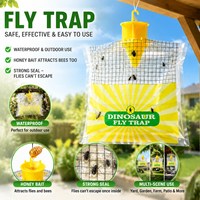 Piège à mouches suspendu jetable, sac attrape-mouches en PP imperméable, attrape les mouches et les abeilles, utilisation multi-scènes en extérieur, personnalisation prise en charge
