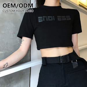 Short Sleeve <strong>Women's</strong> T-shirt Short Blouse Cropped Tops <strong>Tshirts</strong> Print Sexy Casual Crew Neck 2022 Summer <strong>Pink</strong> Print - Product Image 4