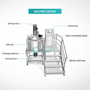 Guanyu Machine de mélange haute pression Ketchup Mayonnaise Homogénéisateur Machine de fabrication de beurre de noix Mélangeur de savon liquide - Product Image 3