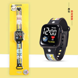 นาฬิกาอิเล็กทรอนิกส์สำหรับนักเรียนรุ่นใหม่ ดีไซน์ทันสมัย พร้อมไฟ LED จับเวลา แสดงผลแบบดิจิตอล ลายการ์ตูนพิมพ์ลายสไตล์ใหม่สุดหรู แนวสปอร์ต  ปรับแต่งได้ - Product Image 4