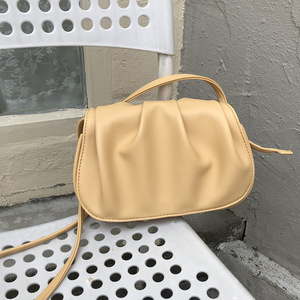Sac bandoulière pour femme, sac nuage blanc, boucle magnétique, style coréen chic et simple, plissé, nouvelle tendance 2026 - Product Image 5
