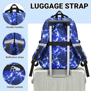 <span class=keywords><strong>Sac</strong></span> à <span class=keywords><strong>dos</strong></span> scolaire de <span class=keywords><strong>football</strong></span> pour garçons 18 pouces grande capacité en cuir microfibre imperméable avec port de chargement USB et fermeture éclair, bretelles - Product Image 4