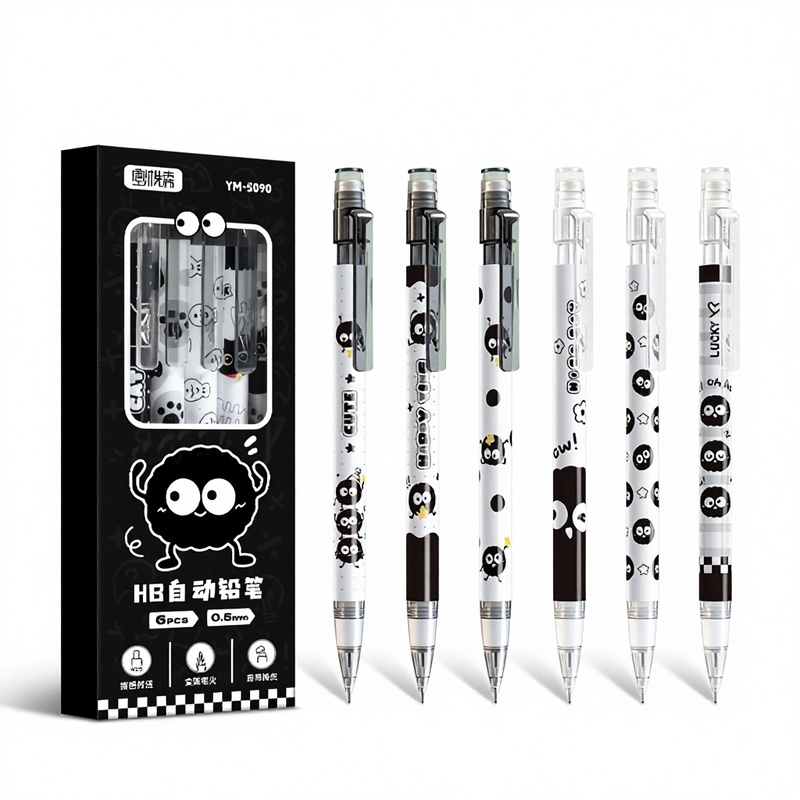 Cartoon style Push button Automatic Pencil
