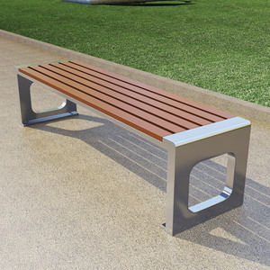 <span class=keywords><strong>Banc</strong></span> de loisirs en acier inoxydable anticorrosion pour parc moderne, chaise de cour communautaire extérieure pour centre commercial en métal, plastique <span class=keywords><strong>et</strong></span> <span class=keywords><strong>bois</strong></span>. - Product Image 2