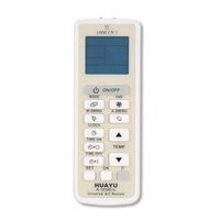 Control Remoto Universal Inteligente para Aire Acondicionado HUAYU K-1036E-L, Código Fijo, 2 Pilas AAA