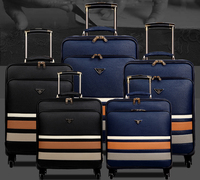 Valise cabine en gros avec mallette, en PU de haute qualité, grande capacité, pour voyages d'affaires et de loisirs, bagage à main