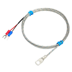 K-type surface-mount thermocouple cold-pressed nose <b>probe</b>, Pt100 <b>temperature</b> sensor, round-hole <b>temperature</b> measurement - Product Image 5