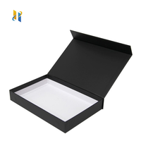Vente en gros de boîtes en carton d'emballage personnalisé rigide de luxe boîte cadeau magnétique grand couvercle magnétique en mousse EVA noir blanc