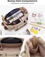 Tas Alat Multi-saku Kustom untuk Perlengkapan Seni Patung Tanah Liat, Penyimpanan Artis Portabel untuk Studio, Luar Ruangan & Perjalanan