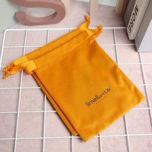 Custom Logo Luxury Soft Velvet Storage Bag for Candle Gift Craft Recyclable Feature - Product Image 3