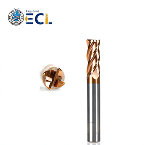 Fraise à queue en carbure de tungstène HRC55 à 4 cannelures, revêtement AlTiN, pour usinage CNC, modèle D0.1-D20 - Product Image 1