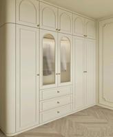 Luces LED ajustables modernas y duraderas, muebles de dormitorio, Panel de madera MDF con puerta de vidrio, armario para uso doméstico