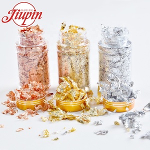 Oferta Especial: Hojuelas de Oro Puro de 2g para Decoración de Pasteles y Alimentos, Láminas de Oro y Plata en Botella - Product Image 1