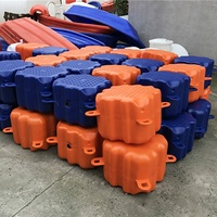 Pont flottant modulaire en HDPE de l'usine Botai, ponton flottant facile à assembler, pont flottant 500x500x400mm, protection UV pour la pêche
