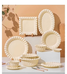 Nueva Promoción, Vajilla de Cerámica Estilo Vintage para Bebés, Vajilla Segura para Hoteles y Restaurantes, Plato para Pastel, Vajilla de Cerámica - Product Image 2