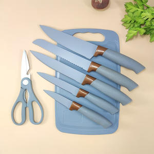 Juego de cuchillos de cocina de silicona antiadherente de 19 piezas de doble <span class=keywords><strong>barril</strong></span> que incluye espátula y otros utensilios esenciales - Product Image 3