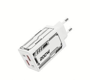 Best Selling US/EU/UK <b>Socket</b> 200W Wall Charger QC3.0 Fast Charging <b>USB</b>+Type C Charger for Mobile Phones - Product Image 6