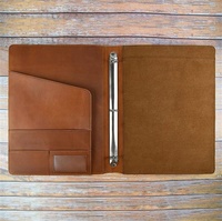 Porte-dossier personnalisé en cuir, pour hommes et femmes, classeur A4, pour bureau