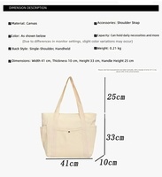 Sac fourre-tout en toile personnalisé, multi-poches, pliable, léger, design personnalisé, sac à main pour les vacances à la plage, cadeau, réutilisable pour les courses