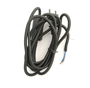 Châu Âu tiêu chuẩn 2.5 Meter VDE vải Cáp 303 điều khiển từ xa thiết bị chuyển mạch 2*0.75mm2 rắn Conductor PVC điện cắm 220V cho - Product Image 3