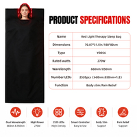 Colchoneta de Terapia de Luz Roja LED de Gran Tamaño (660-850nm) de 160cm/180cm para Cuidado de la Salud de Cabeza y Cuerpo, Colchoneta Infrarroja para Dormir