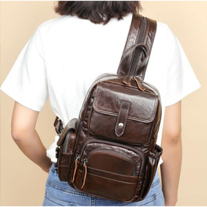 Borse in pelle Vintage di lusso all'ingrosso per le donne chiusura con cerniera a spalla zaini per la scuola e gli studenti per uso esterno - Product Image 4