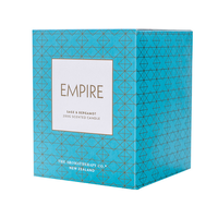 Boîte d'emballage personnalisée en carton recyclé écologique, prix usine, avec insert, pour bougies chauffe-plat, 350 g/m² brillant