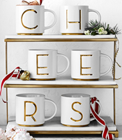 Bureau fête des mères fête des pères lettre de noël personnalisé personnalisé exclusif tasse en céramique tasse à café décoration de la maison