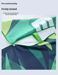 Serviette de bain double face en polaire à séchage rapide, grande taille 80*160, universelle, absorbante, <span class=keywords><strong>avec</strong></span> boucle élastique, imprimée, pour la plage, été - Product Image 6