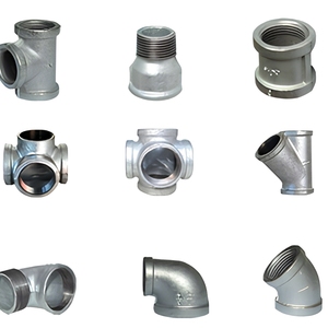 Accesorios de Tubería de Hierro Maleable Galvanizado en Frío: Codo Hexagonal, Conexión en T, Acoplamiento, Boquilla y Tapón para Fontanería de Agua - Product Image 6