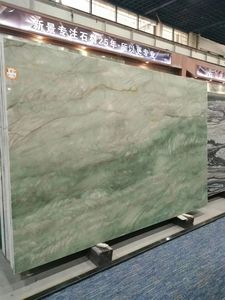 Lastra di Marmo Verde Reale Imperiale con Venature Oro e Bianche, OEM per Pareti Decorative di Palazzi - Product Image 4