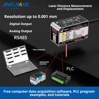 Sensor de Distancia Láser de Alta Precisión, Puede Conectarse a la Computadora, PLC, Interruptor de Relé, Salida Analógica RS485