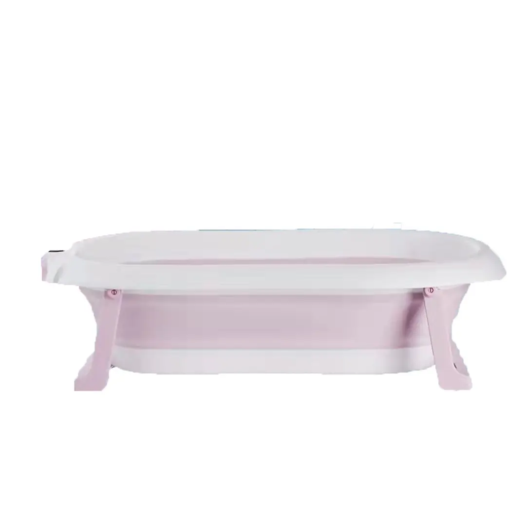 Premium Portable Plastic Molding High Kid Folding Bathtub Set Bucket collapsible White Soaking Children Baby bath tub with temp